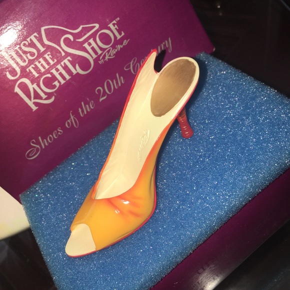 Just The Right Shoe NWOB! Step Into Summer Tequila Sunrise Item 25471 Excellent - Picture 5 of 8